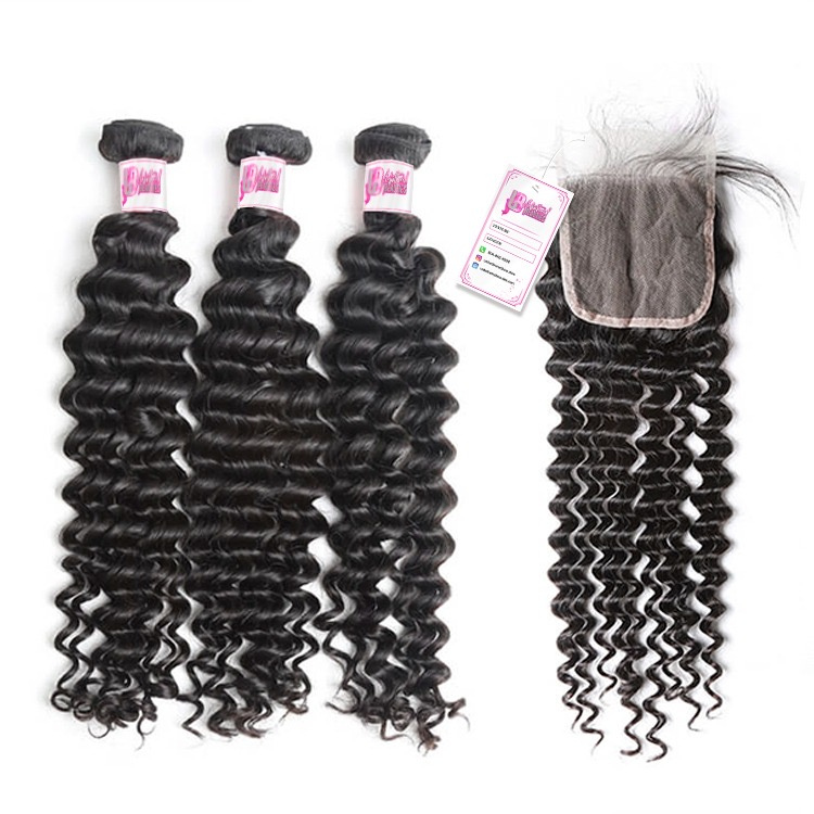 (1B) 3 Bundle + 4x4 Swiss lace Closure Deals (Clearance)